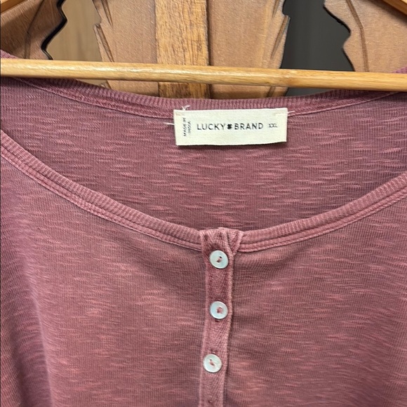 Lucky Brand Mauve Long Sleeve Top - Picture 2 of 8